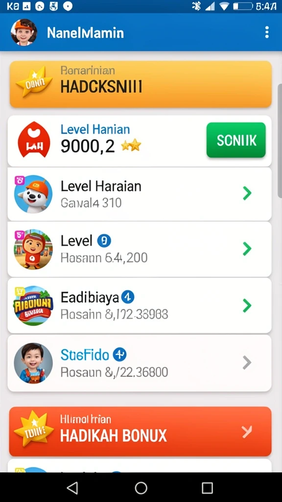 Berbagai karakter unik yang bisa Anda pilih.