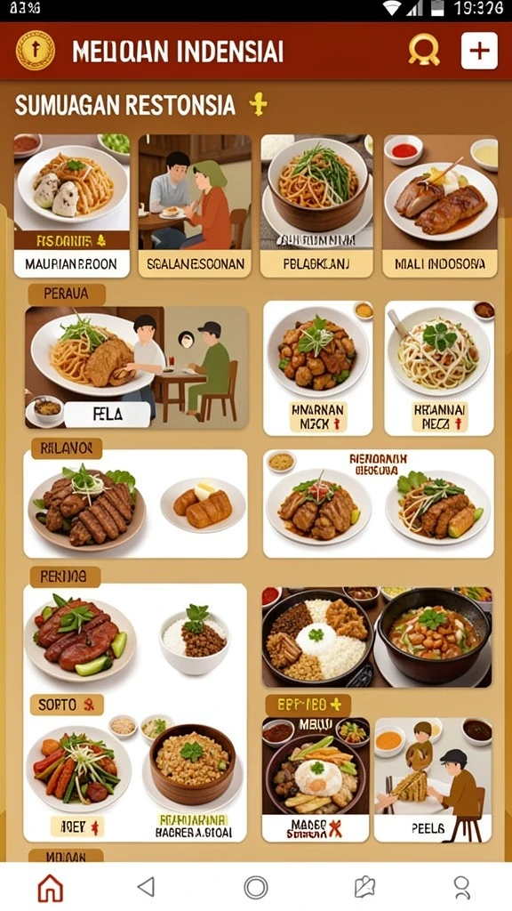 Tangkapan layar memperlihatkan menu item yang bisa dikumpulkan.