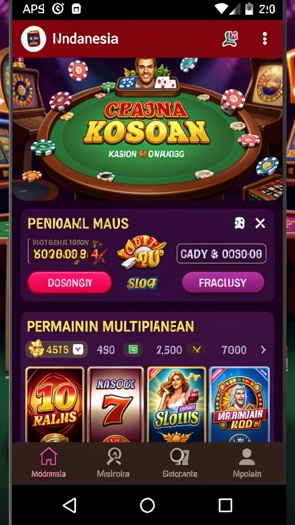 Tampilan utama aplikasi dengan navigasi yang ramah pengguna.