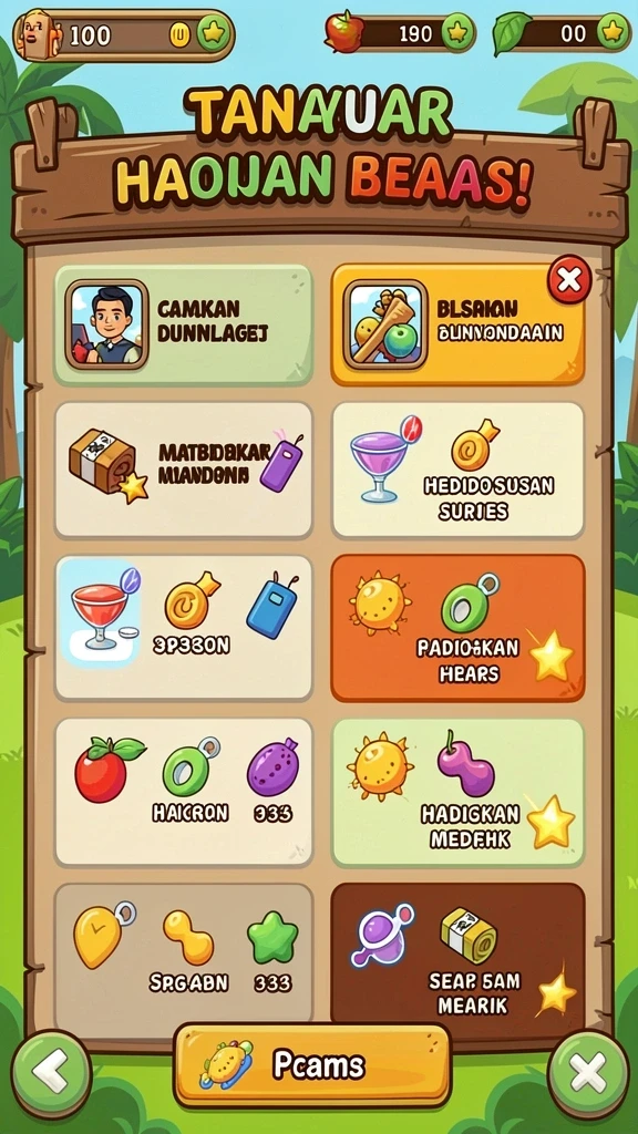 Latar belakang yang memukau saat bermain game.