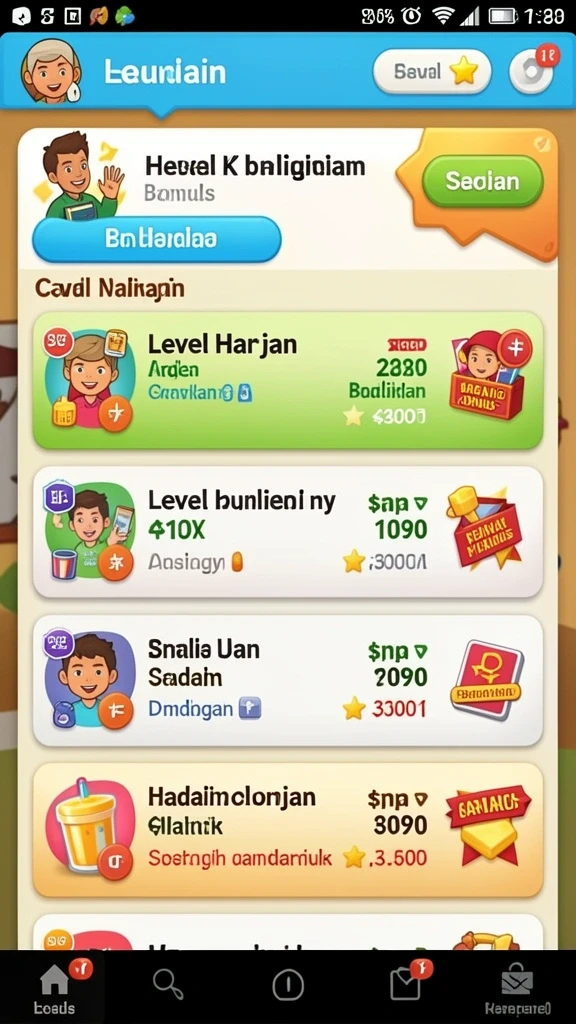 Karakter utama sedang beraksi dengan senjatanya.