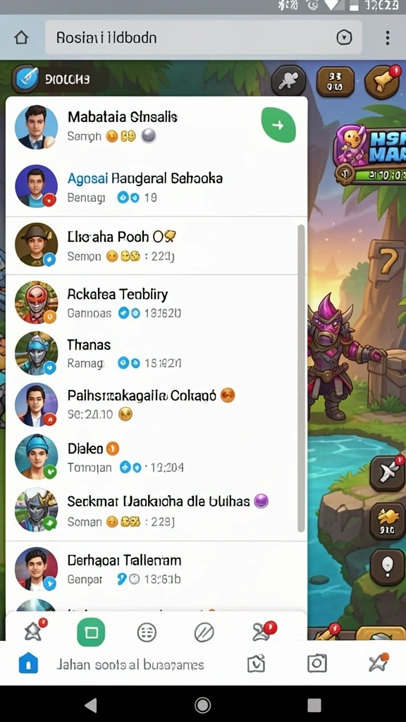 Tangkapan layar saat pertarungan melawan bos.