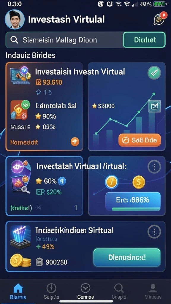 Screenshot karakter dalam mode petualangan.