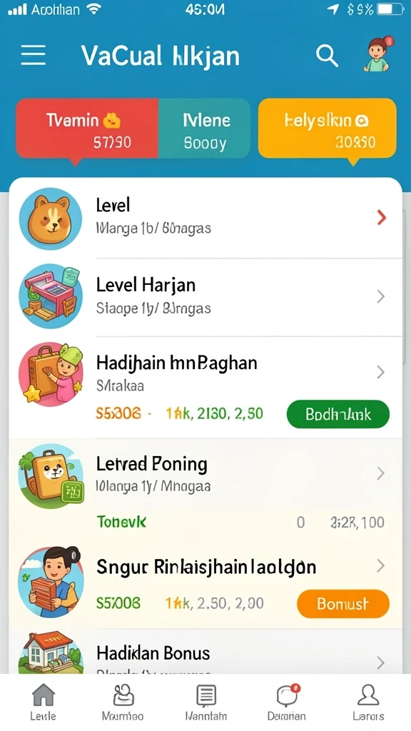 Ruang permainan yang penuh warna dan seru.