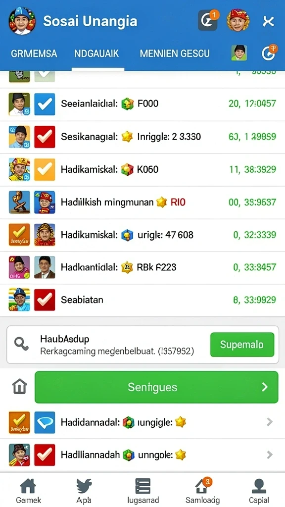 Antarmuka pengguna yang intuitif dan ramah.