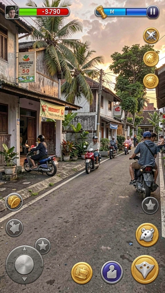 Karakter dan dunia yang penuh warna.