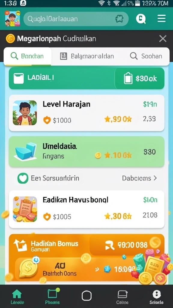 Fitur sosial untuk mengundang teman bermain.