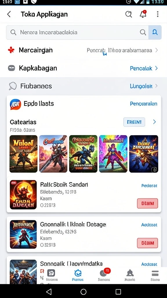 Screenshot sedang menunjukkan mode kompetisi antar pemain.