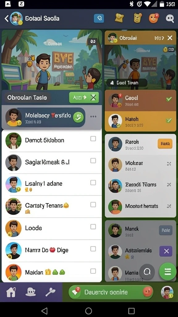 Berinteraksi dengan karakter unik dalam cerita mendebarkan.