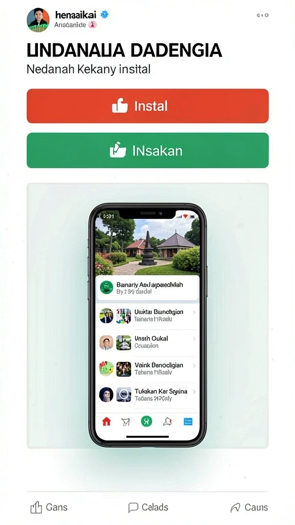 Screenshot menunjukkan fitur interaksi sosial dalam game.