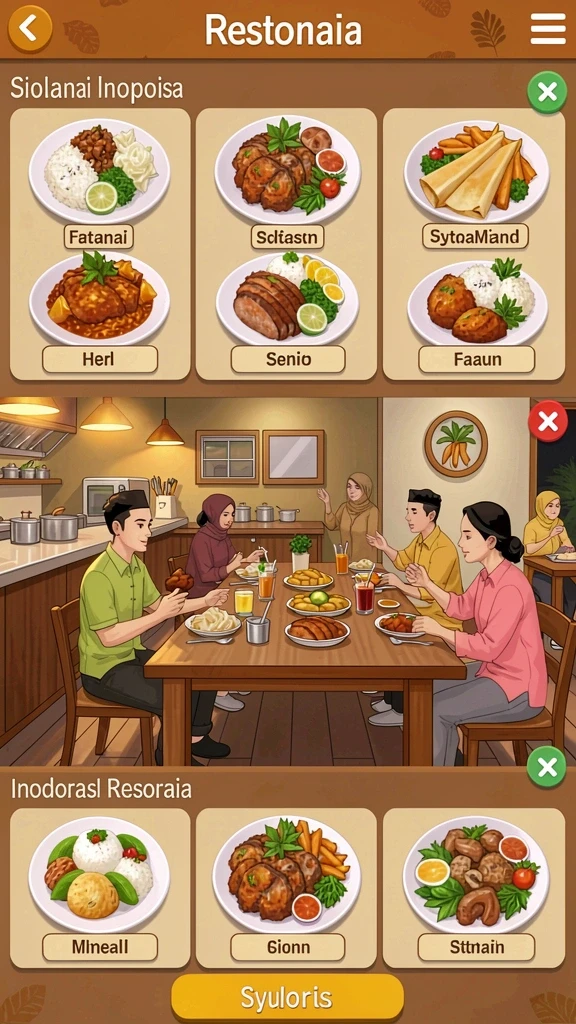 Screenshot menggambarkan tantangan menarik di level baru.