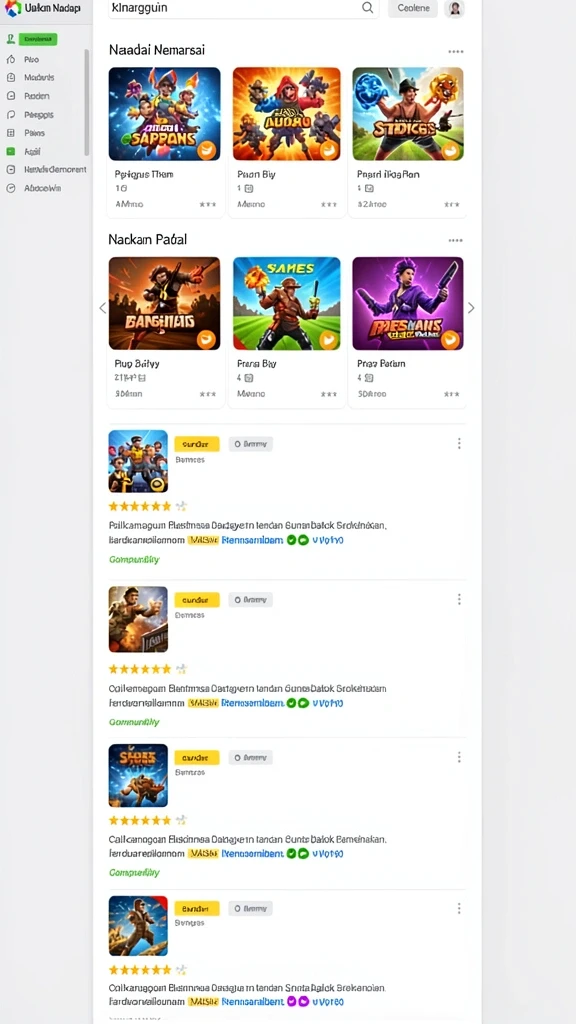 Screenshot memperlihatkan mode permainan yang menarik dan kompetitif.