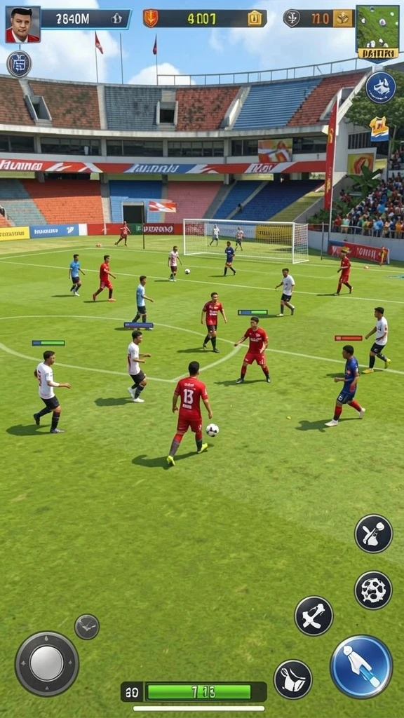 Gambaran dunia menakjubkan dari level yang baru dibuka.