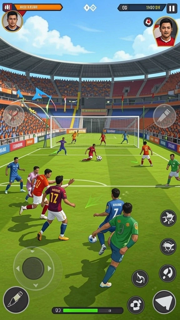 Screenshot menampilkan karakter yang bisa disesuaikan.
