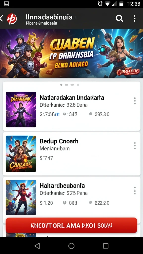 Beragam pilihan permainan judi online.