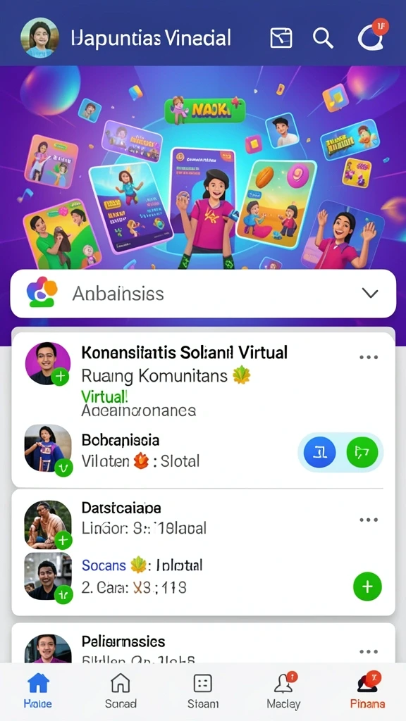 Fitur live chat untuk berinteraksi dengan pemain lain.