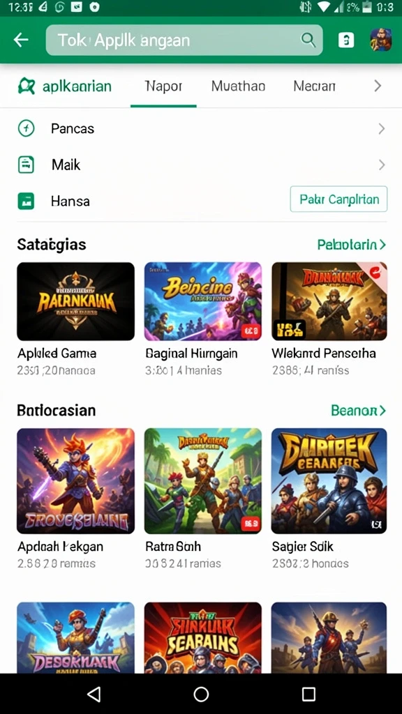 Antarmuka aplikasi yang user-friendly.