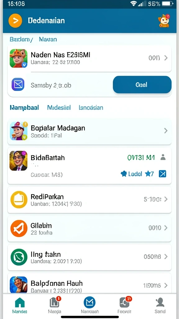 Tampilan awal yang menarik dari OLLO4D.