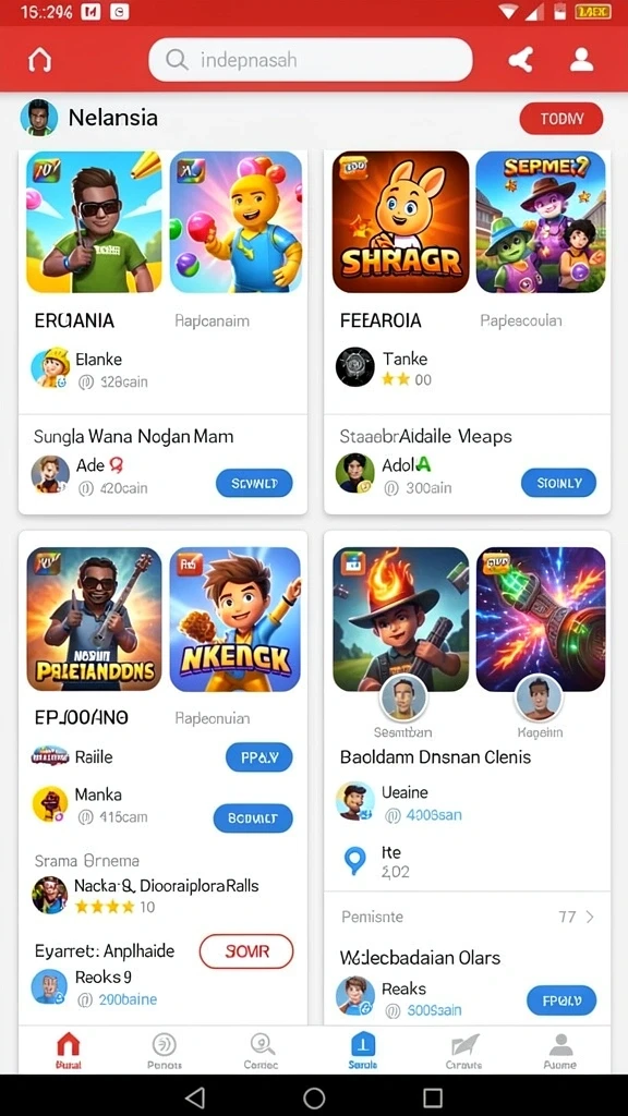 Tampilan antarmuka yang menarik dan modern.