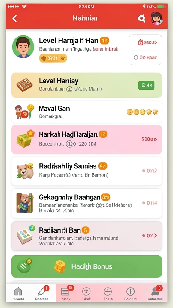 Tampilan antarmuka yang menarik dan user-friendly.