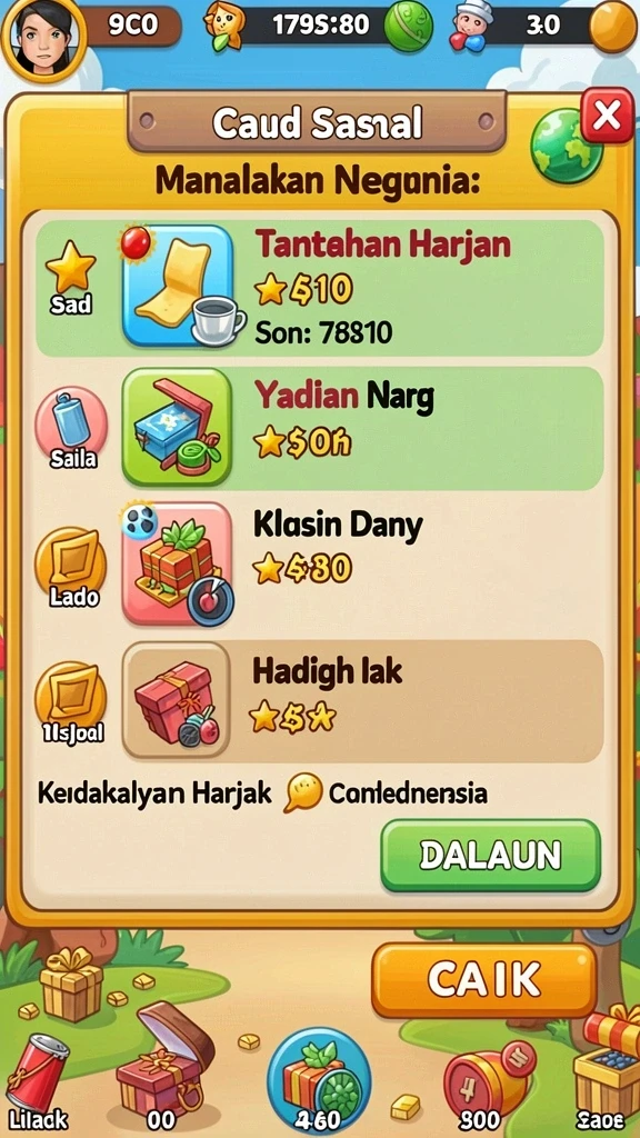 Tampilan antarmuka yang menarik dan mudah digunakan.