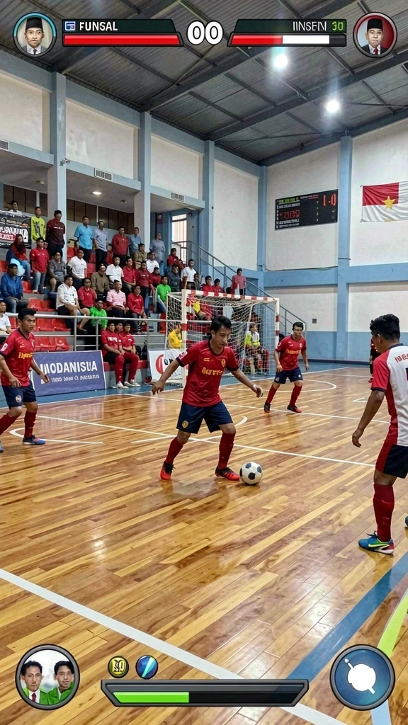 Tangkapan layar menunjukkan karakter utama dalam aksi.