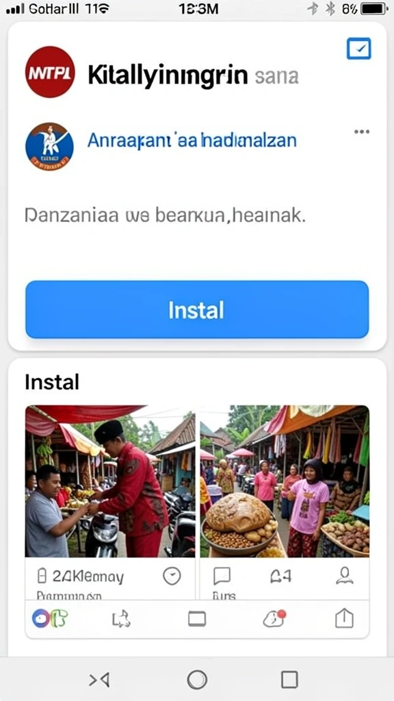 Tangkapan layar dari momen seru dalam permainan.