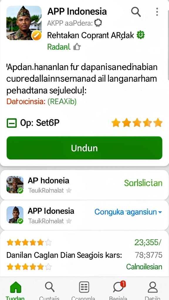 Pemandangan dunia fantasi yang menakjubkan.