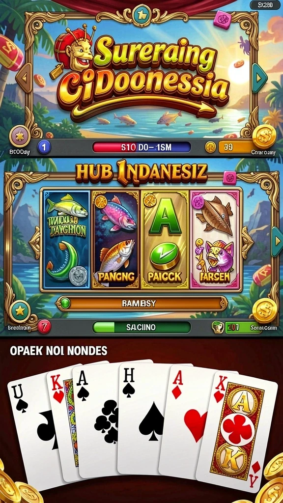 Gambaran jelas tentang lingkungan permainan yang indah.