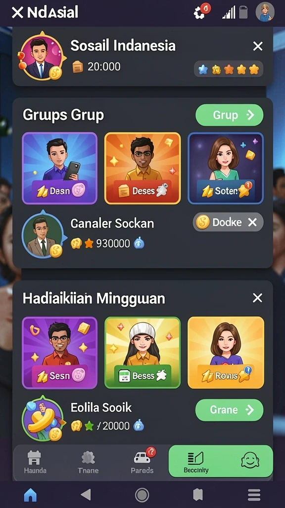 Fitur permainan yang beragam dan menarik untuk dijelajahi.