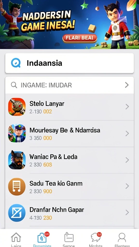 Tampilan antarmuka yang menarik dan user-friendly.