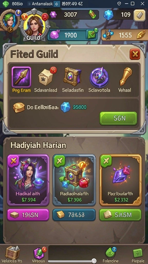 Tampilan awal yang menarik perhatian.